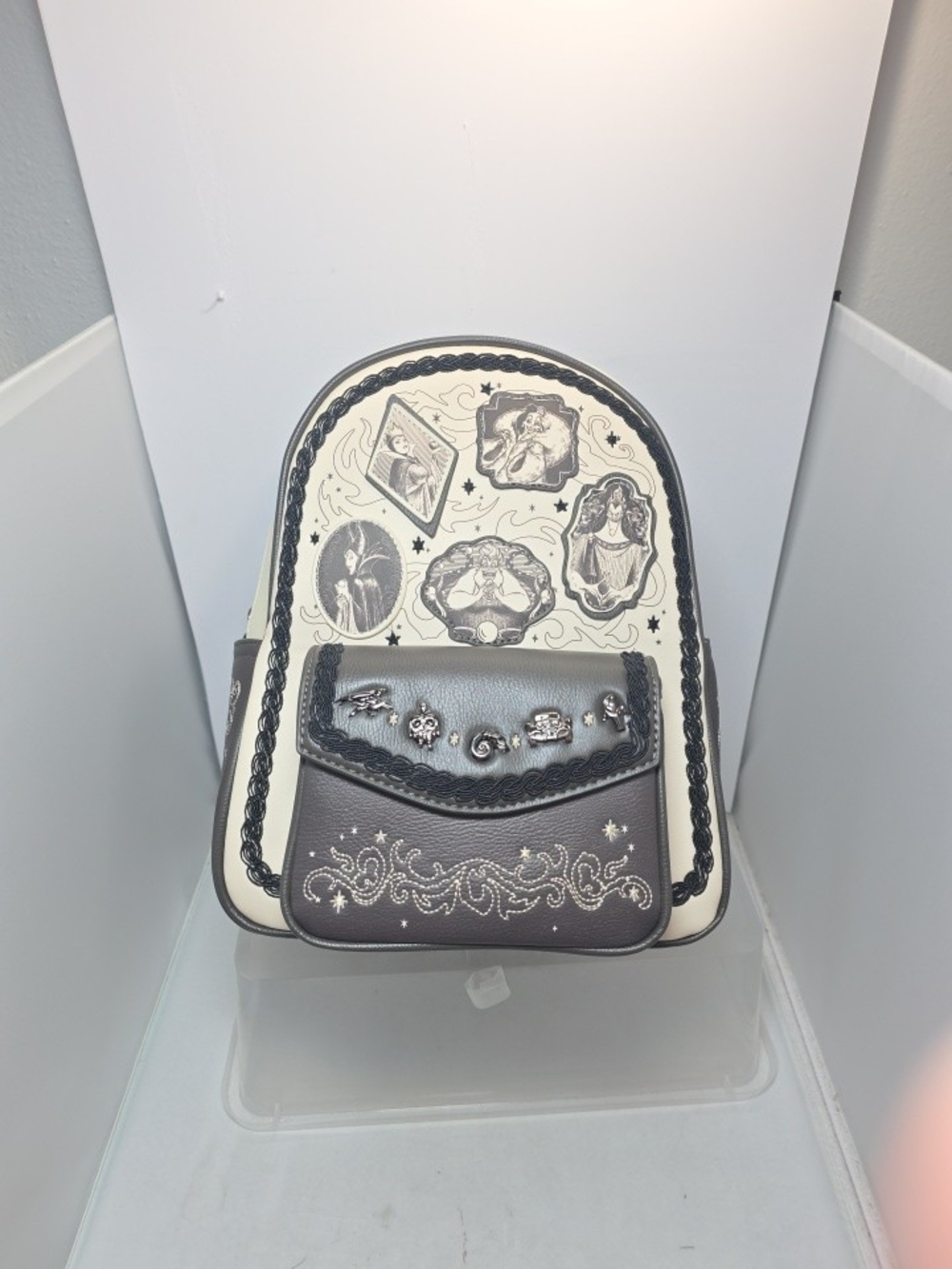 Loungefly Disney Villains Full Cast Mini Backpack NWT